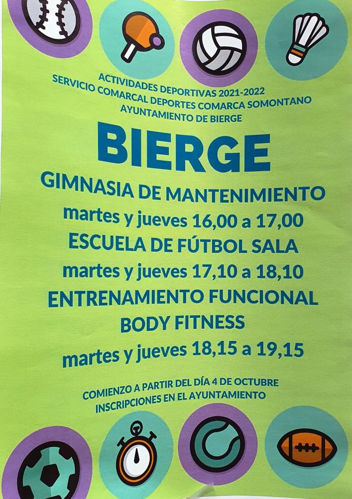 Imagen: Actividades deportivas en Bierge.